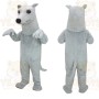 Light Gray White Dog Mascot Costume