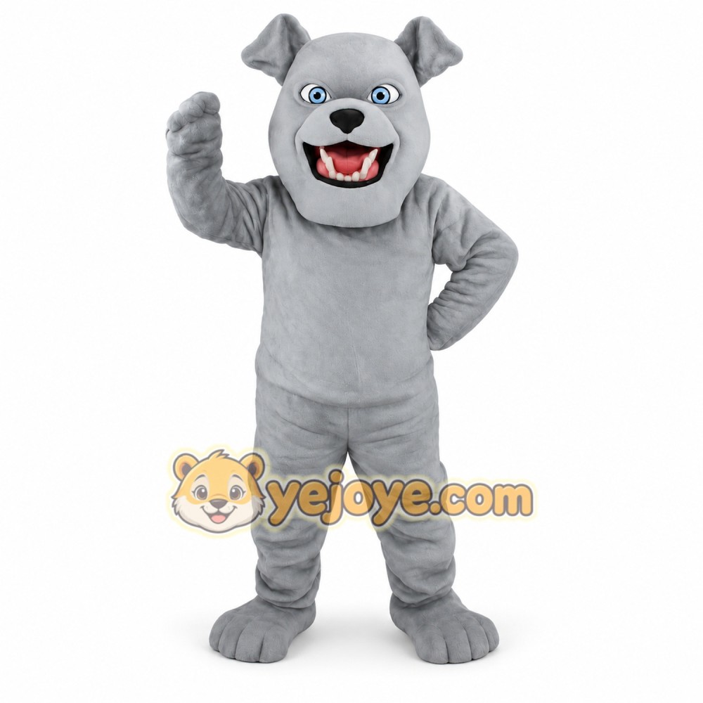 Gray Dog Mascot Costume Gray Dog Mascot Costume