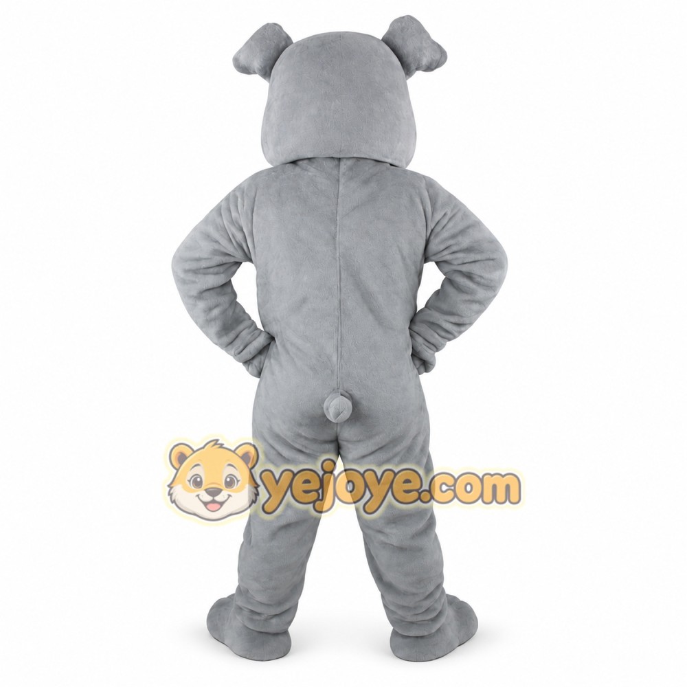 Gray Dog Mascot Costume Gray Dog Mascot Costume
