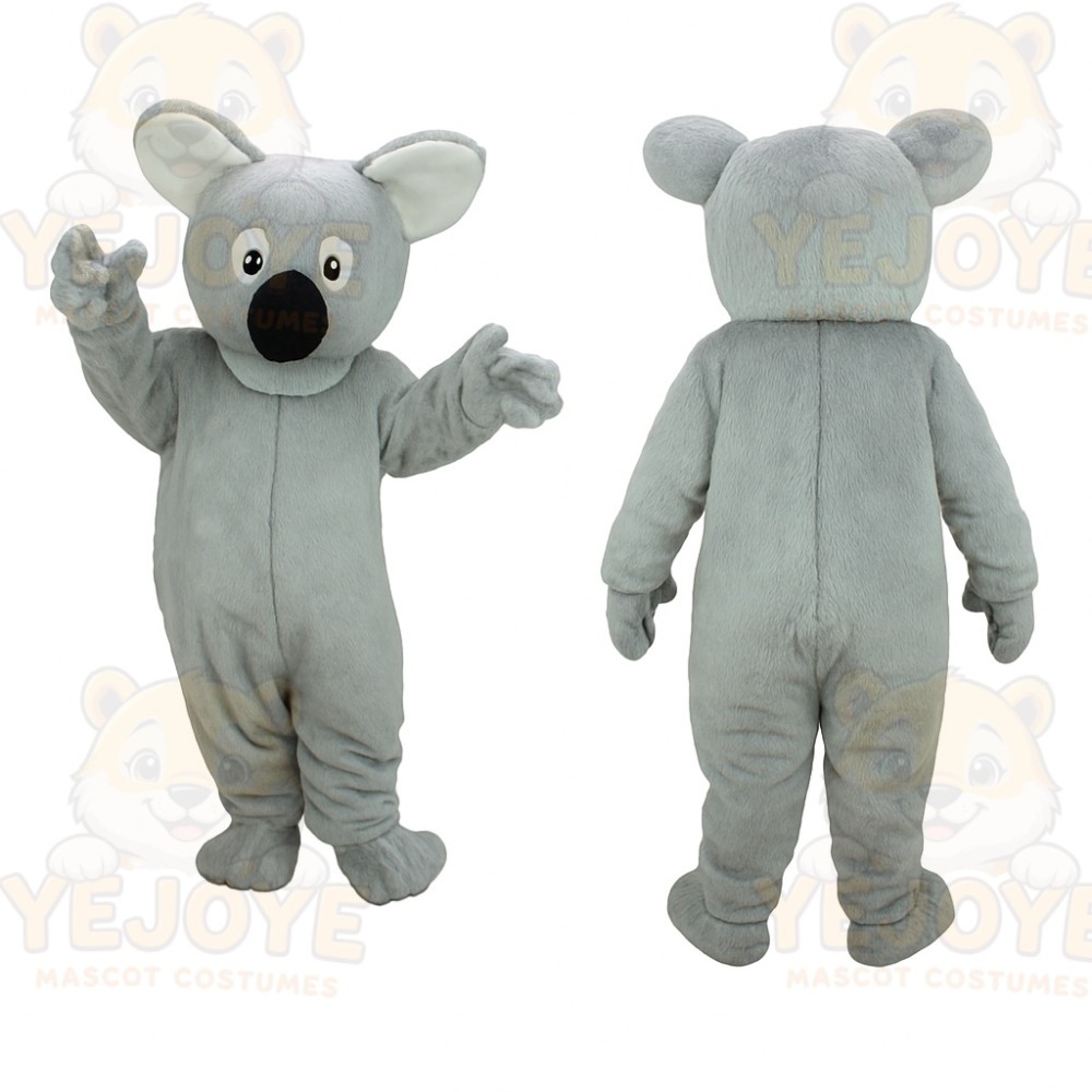 Gray White Koala Mascot Costume