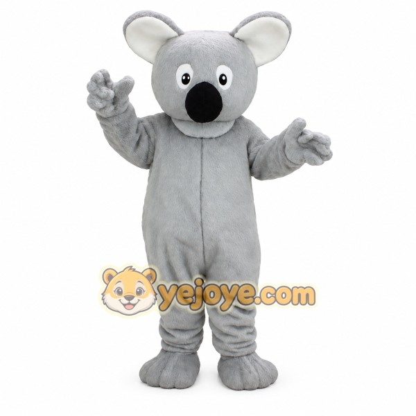 Gray White Koala Mascot Costume