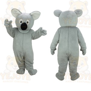 Gray White Koala Mascot Costume
