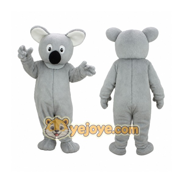 Gray White Koala Mascot Costume
