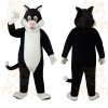 Black White Tuxedo Cat Mascot Costume