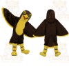 Brown Yellow Eagle Mascot Costume