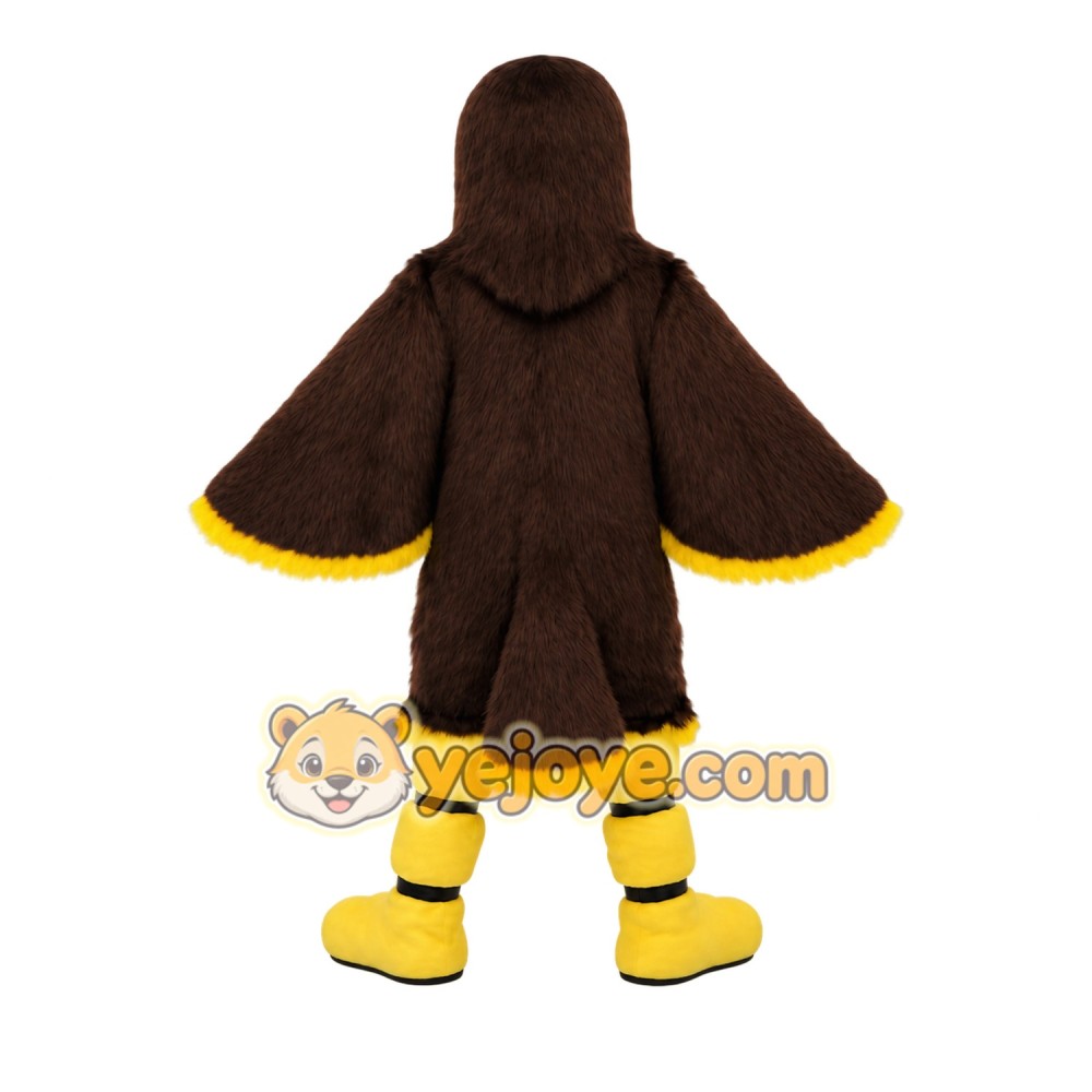 Brown Yellow Eagle Mascot Costume Brown Yellow Eagle Mascot Costume