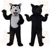 Black And White Husky Dog Mascot Costume