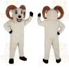 Cream Brown Ram Mascot Costume