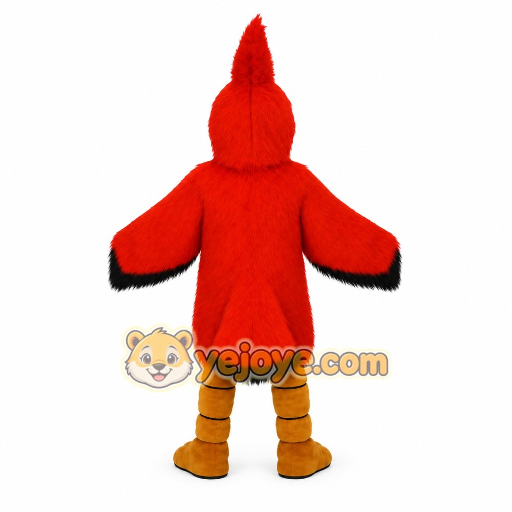Red Black Yellow Cardinal Mascot Costume Red Black Yellow Cardinal Mascot Costume