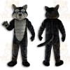 Black And Gray Husky Dog Mascot Costume