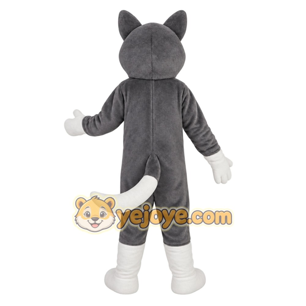 Gray And White Husky Dog Mascot Costume
