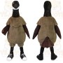 Brown Black White Canada Goose Mascot Costume