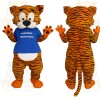 Orange Black Tiger Mascot Costume