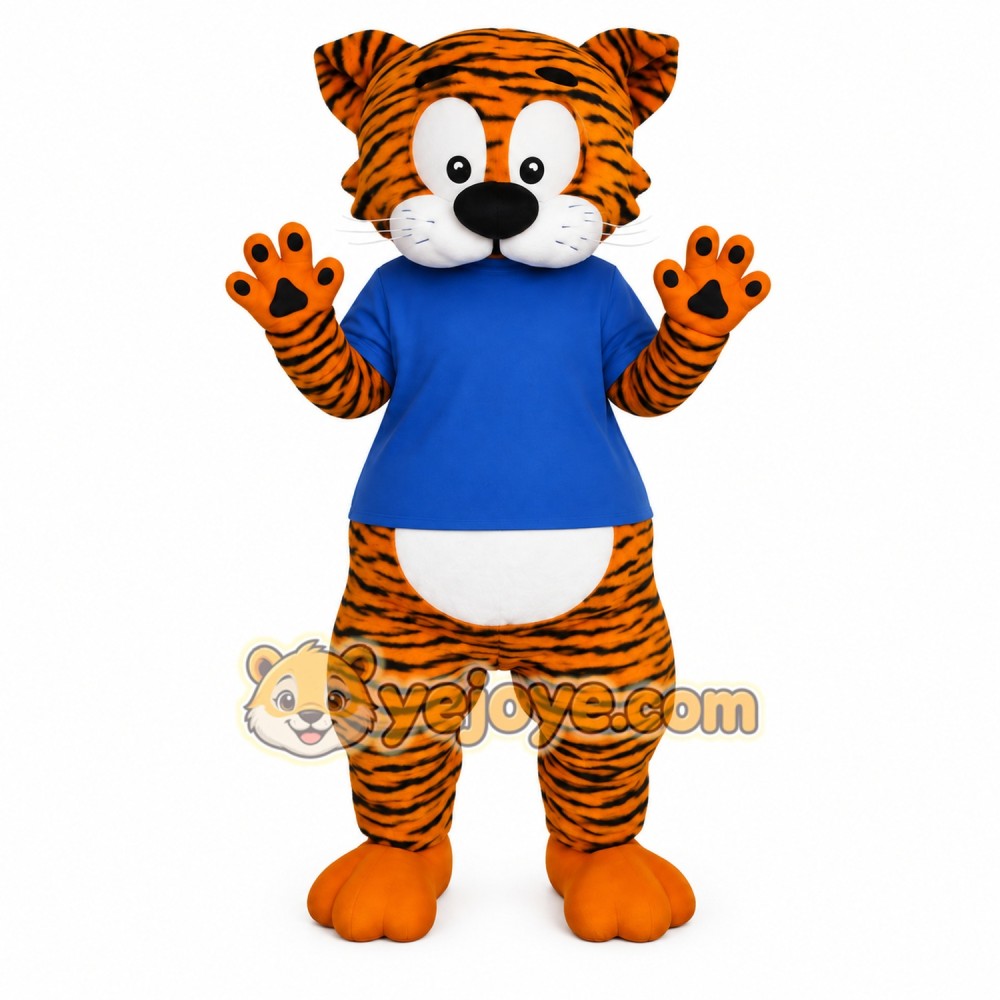 Orange Black Tiger Mascot Costume Orange Black Tiger Mascot Costume