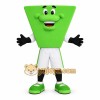 Green White Trapezoid Character Mascot Costume Green White Trapezoid Character Mascot Costume
