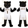 Black White Basketball Panther Mascot Costume