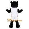 Black White Basketball Panther Mascot Costume Black White Basketball Panther Mascot Costume