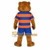 Brown Blue Orange Bear Mascot Costume Brown Blue Orange Bear Mascot Costume
