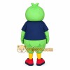 Green Blue Owl With Glasses Mascot Costume Green Blue Owl With Glasses Mascot Costume