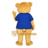 Golden Blue Teddy Bear Mascot Costume Golden Blue Teddy Bear Mascot Costume
