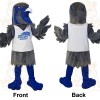 Blue Gray Eagle Mascot Costume