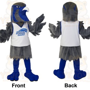 Blue Gray Eagle Mascot Costume