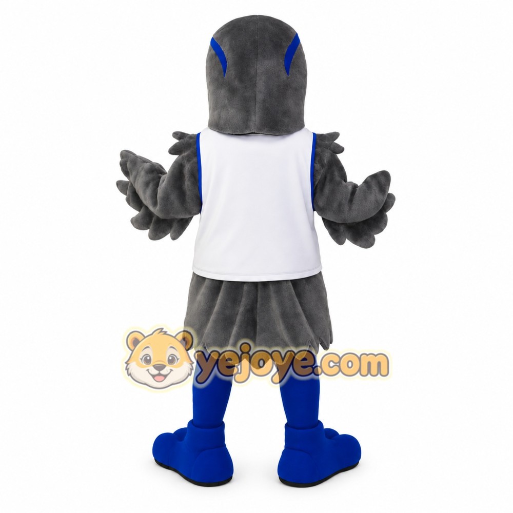 Blue Gray Eagle Mascot Costume Blue Gray Eagle Mascot Costume