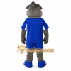 Gray Blue Sports Wolf Mascot Costume