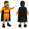 Orange Black Bird Superhero Mascot Costume