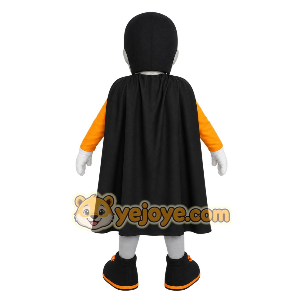 Orange Black Bird Superhero Mascot Costume Orange Black Bird Superhero Mascot Costume