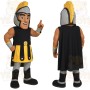Black Yellow Roman Soldier Mascot Costume