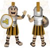 Gold Black Spartan Warrior Mascot Costume