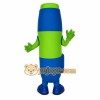Blue Green Smiling Highlighter Mascot Costume Blue Green Smiling Highlighter Mascot Costume