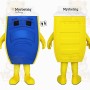 Blue Yellow Portable Toilet Mascot Costume