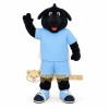 Black Light Blue Sports Dog Mascot Costume Black Light Blue Sports Dog Mascot Costume