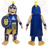 Blue Yellow Spartan Warrior Mascot Costume
