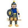 Blue Yellow Spartan Warrior Mascot Costume Blue Yellow Spartan Warrior Mascot Costume