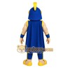 Blue Yellow Spartan Warrior Mascot Costume Blue Yellow Spartan Warrior Mascot Costume
