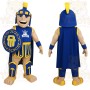 Blue Yellow Spartan Warrior Mascot Costume