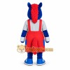 Blue Red Horse Mascot Costume Blue Red Horse Mascot Costume