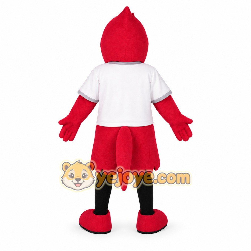 Red White Black Cardinal Bird Mascot Costume Red White Black Cardinal Bird Mascot Costume