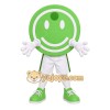 Green White Smiley Face Mascot Costume Green White Smiley Face Mascot Costume
