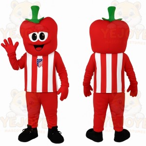 Red White Green Bell Pepper Mascot Costume