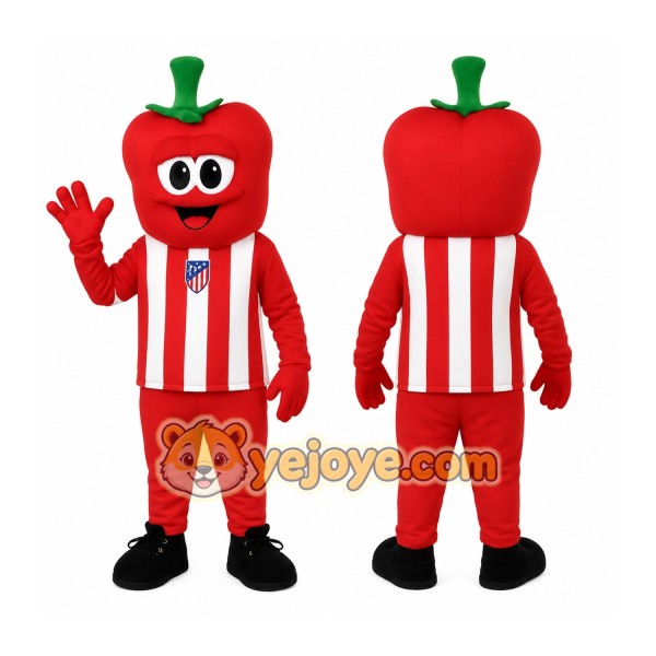 Red White Green Bell Pepper Mascot Costume