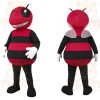 Red Black Bee Mascot Costume