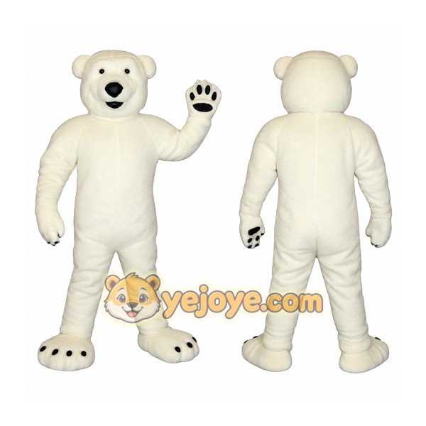 White Polar Bear Mascot Costume