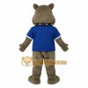 Gray Blue Bulldog Mascot Costume Gray Blue Bulldog Mascot Costume