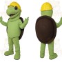 Green Yellow Construction Turtle Mascot Costume
