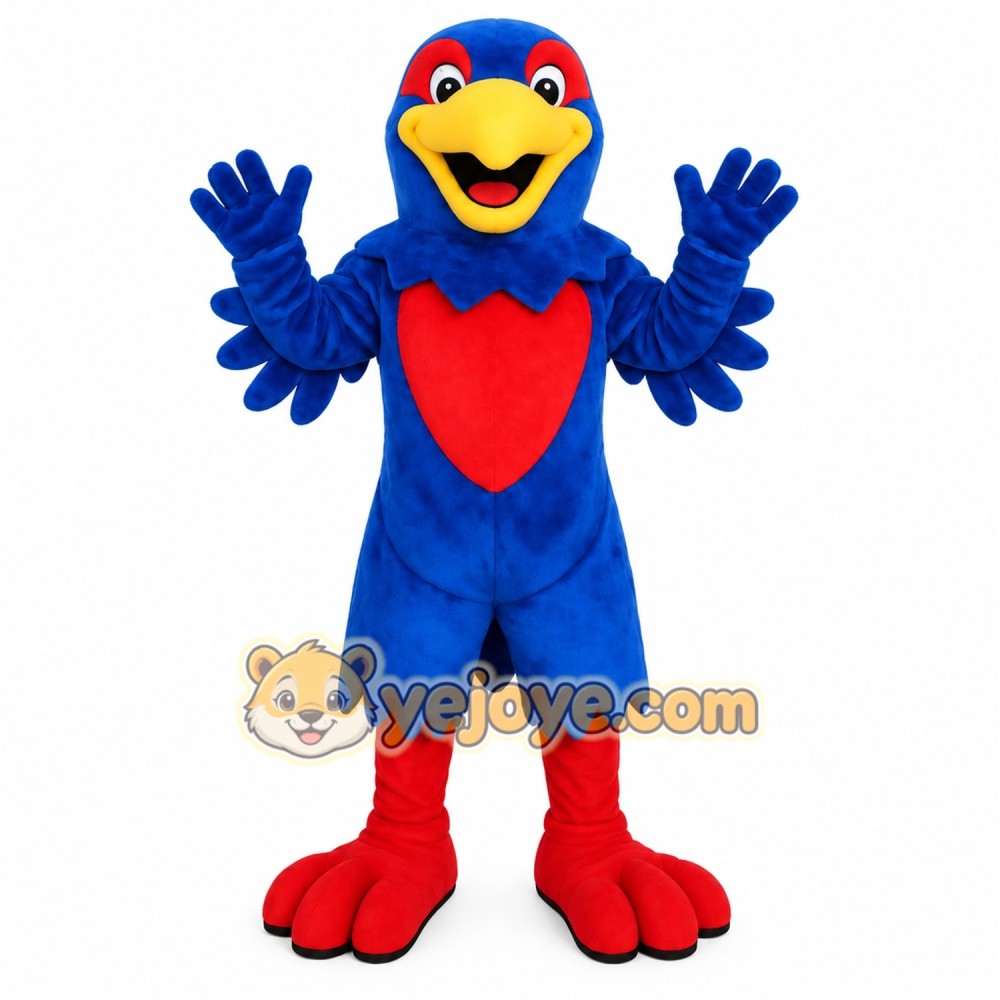 Blue Red Yellow Parrot Mascot Costume Blue Red Yellow Parrot Mascot Costume