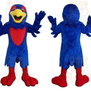 Blue Red Yellow Parrot Mascot Costume